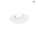 Wever & Ducr Recessed spot DEEP 1.0 MR16, 12V, GU5.3, QR-CBC51 max. 12W, with standard springs, white