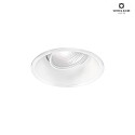 Wever & Ducr Recessed spot DEEP ADJUST 1.0 MR16, 12V, GU5.3, QR-CBC51 max. 12W, with standard springs, white