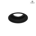 Wever & Ducr Recessed spot DEEP IP44 1.0 MR16, 12V, GU5.3, QR-CBC51 max. 12W, with standard springs, black