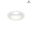 Wever & Ducr Recessed spot DEEP IP44 1.0 PAR16, GU10 max. 12W, with standard springs, white