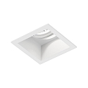 Indbygget spotlys PLANO 1.0 - LED 1-flamme, kardanisk drejning, med klemfjedre IP20, mat, trafik hvid d�mpbar
