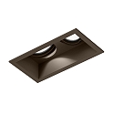 Indbygget spotlys PLANO 2.0 - LED 2-flammer, kardanisk drejning, med klemfjedre IP20, bronze d�mpbar