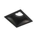 Indbygget spotlys PLANO IP44 1.0 - LED 1-flamme, stiv, med klemfjedre IP44 / IP20, mat, kulsort d�mpbar