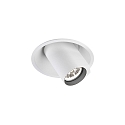 LED Recessed spot BLIEK ROUND 1.0, 350/500mA, 7/10W, 3000K, CRi >90, rotatable, swivelling, white