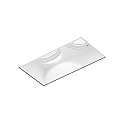 Indbygget spotlys STRANGE TRIMLESS 2.0 - LED 2-flammer, firkantet, skylle, kardanisk drejning IP20, mat, trafik hvid d�mpbar