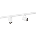 1-faset spot SQUBE ON TRACK 1.0 med adapter IP20, hvid d�mpbar