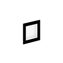 V�gindbygningslampe LITO WALL REC 1.0 IP20, sort mat 