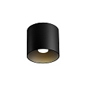 Downlight RAY 1.0 - PAR16 cylindrisk, uden reflektor GU10 IP20, mat, kulsort d�mpbar