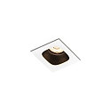 Downlight PIRRO 1.0 1-flamme IP20, sort, hvid d�mpbar