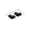 Downlight PIRRO 2.0 2-flammer IP20, sort, hvid d�mpbar
