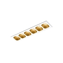 Downlight PIRRO 6.0 6-flammer IP20, guld, hvid d�mpbar