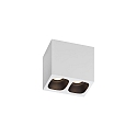 Downlight PIRRO 2.0 2-flammer IP20, sort, hvid d�mpbar