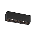 Loftlampe PIRRO 6.0 6-flammer IP20, sort d�mpbar