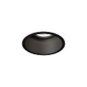 Indbygget spotlys DEEPER IP44 1.0 - LED stiv, multipower, med bladfjedre IP44 / IP20, mat, kulsort d�mpbar