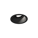 Indbygnings loftlampe DEEP ADJUST PETIT 1.0 kardanisk drejning, med klemfjedre IP20, mat, kulsort d�mpbar
