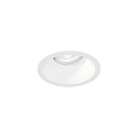 Indbygnings loftlampe DEEP ADJUST PETIT 1.0 kardanisk drejning, med klemfjedre IP20, mat, trafik hvid d�mpbar