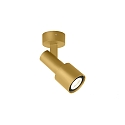 V�g- og Loftlampe SARA ON BASE 1.0 - PAR16 vipbar GU10 IP20, guld d�mpbar