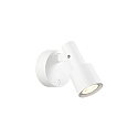 V�glampe SARA SNOOZE 1.0 - PAR16 med afbryder, kardanisk drejning GU10 IP20, mat, trafik hvid d�mpbar