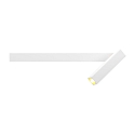V�glampe MICK WALL 1.0 1-flamme IP20, guld, hvid d�mpbar