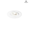 Wever & Ducr Recessed spot SPINEO 1.0 PAR16, IP20, GU10 max. 12W, with standard springs, white