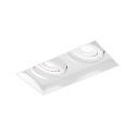 Indbygnings loftlampe STRANGE PETIT TRIMLESS 2.0 firkantet, skylle, kardanisk drejning IP20, mat, trafik hvid d�mpbar