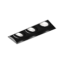 Indbygnings loftlampe STRANGE PETIT TRIMLESS 3.0 firkantet, skylle, kardanisk drejning IP20, mat, kulsort d�mpbar