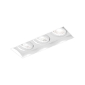 Indbygnings loftlampe STRANGE PETIT TRIMLESS 3.0 firkantet, skylle, kardanisk drejning IP20, mat, trafik hvid d�mpbar