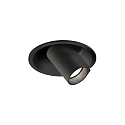 recessed luminaire BLIEK PETIT CEILING REC 1.0 IP20, black matt  6W 500lm 3000K 20-40� 20-40� CRI 90-100