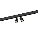 Skinne spot CENO 2.0 ON STREX 48V TRACK - ON/OFF til VDU-arbejdsstation, omskiftelig, kardanisk drejning IP20, mat, kulsort 