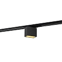1-faset spot PIRRO OPAL ON TRACK 2.0 inkl. 1-faset adapter IP20, guld, sort mat d�mpbar