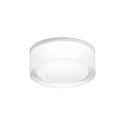 Loftlampe MIRBI IP44 1.0 rund, med bladfjedre, halvt fors�nket IP44 / IP20, trafik hvid d�mpbar