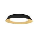 LED Wall /Ceiling luminaire TOWNA 2.0, IP44, � 37.1cm, 3000K, dimmable, black gold