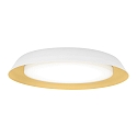 LED Wall /Ceiling luminaire TOWNA 2.0, IP44, � 46.1cm, 2700K, dimmable, white gold