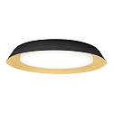 LED Wall /Ceiling luminaire TOWNA 2.0, IP44, � 46.1cm, 3000K, dimmable, black gold