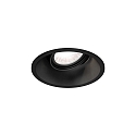 LED Recessed spot DEEP ADJUST 1.0, IP20, 350/500mA, 7/10W 4000K, CRi >90, with standard springs, black