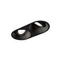 LED Recessed spot DEEP 2.0, IP20, 2 flames, 350/500mA, 2x 7/10W 1800-2850K, CRi >95, black