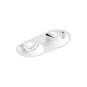 LED Recessed spot DEEP 2.0, IP20, 2 flames, 350/500mA, 2x 7/10W  2700K, CRi >90, white