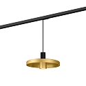 1-faset pendul ODREY ON TRACK 1.2 inkl. 1-faset adapter GU10 IP20, guld, sort mat