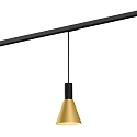 1-faset pendul ODREY ON TRACK 1.4 inkl. 1-faset adapter GU10 IP20, guld, sort mat