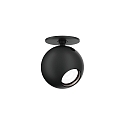 Loftlampe LECA 1.0 - 350MA kardanisk drejning, balleformet, halvt fors�nket IP20, sort mat d�mpbar