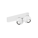 Loftlampe LECA 2.0 2-flammer, kardanisk drejning IP20, hvid mat d�mpbar