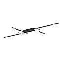 Loftlampe PERLEZ GRID 1.0 8-flammer IP20, sort mat d�mpbar