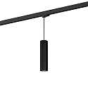 3-faset pendul HEXO ON TRACK 3.0 - PAR16 firkantet, lang, med adapter GU10 IP20, mat, kulsort d�mpbar