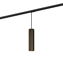 1-faset pendul HEXO ON TRACK 3.0 - PAR16 firkantet, lang, med adapter GU10 IP20, bronze d�mpbar
