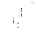 Wever & Ducr Pendant luminaire RAY MULTI 2.0 PAR16, GU10 max. 12W, white