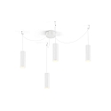 Pendel RAY 3.0 - PAR16 cylindrisk, lang, med �bent kabel GU10 IP20, mat, trafik hvid d�mpbar