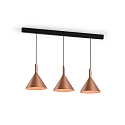 Wever & Ducr� Pendel SHIEK 3.0 uden roset, med �bent kabel E27 IP20, kobber b�rstet d�mpbar