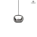 Wever & Ducr LED Design Pendant luminaire WETRO 1.0,  15cm, 11W 1850-2800K, CRi >90, dimmable, glass, black