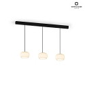 Wever & Ducr LED Design Pendant luminaire WETRO 1.0,  15cm, 11W 1850-2800K, CRi >90, dimmable, glass, taupe