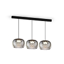 Wever & Ducr� pendant luminaire WETRO 3.0 1 flame, Dim-To-Warm IP20, smoky colour dimmable